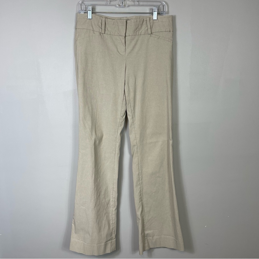 The Limited Exact Stretch Pants Size 8R Regular Light Khaki Gray Office Work